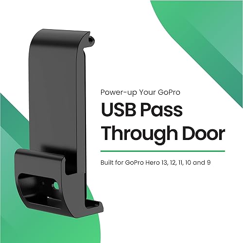 Miniatura 2 de YOLOtek Puerta de paso para GoPro Hero 13, 12, 11, 10, 9 - Acceso conveniente a la alimentación externa con cable USB-C - Accesorios GoPro