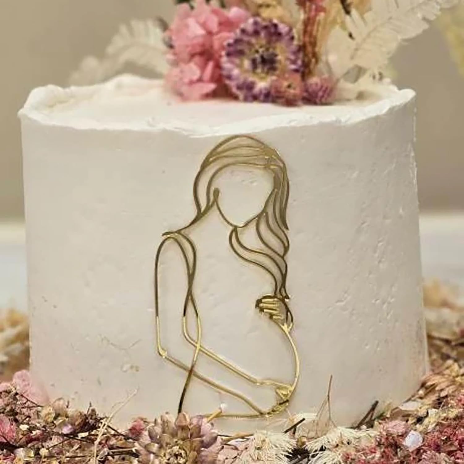 Cake Topper „Boss Lady“ – Silber Glitter, Für Geburtstag, Gender Reveal, 1. Geburtstag