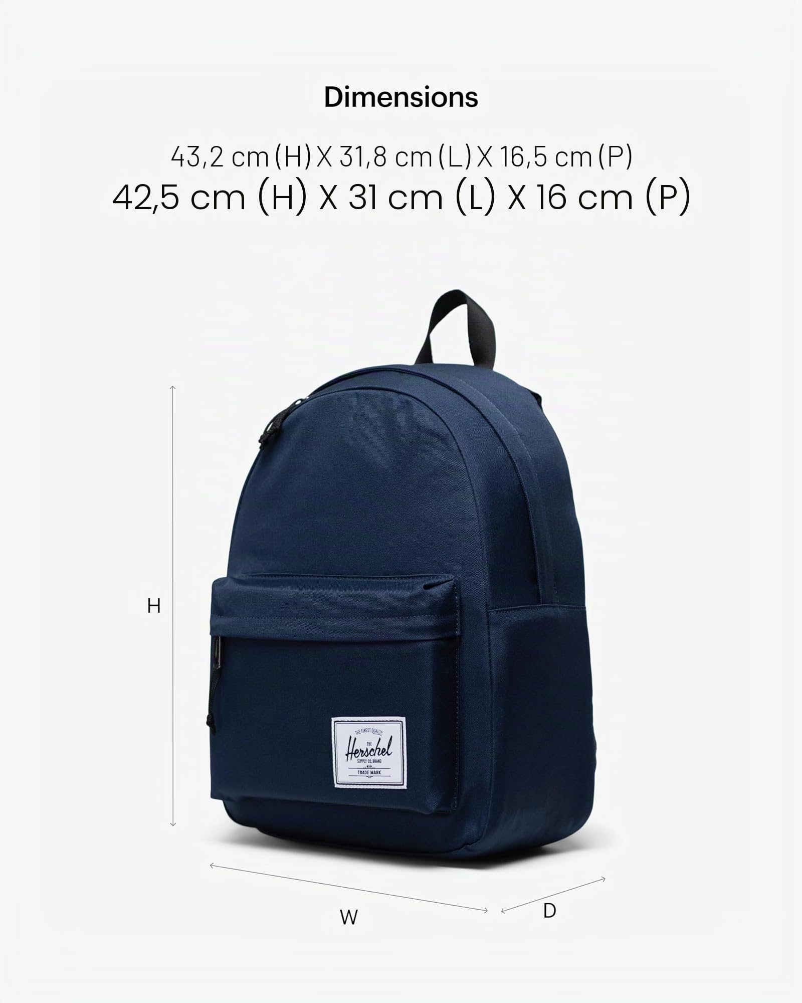 Herschel Classic Backpack Sac à dos Mixte (lot de 1)