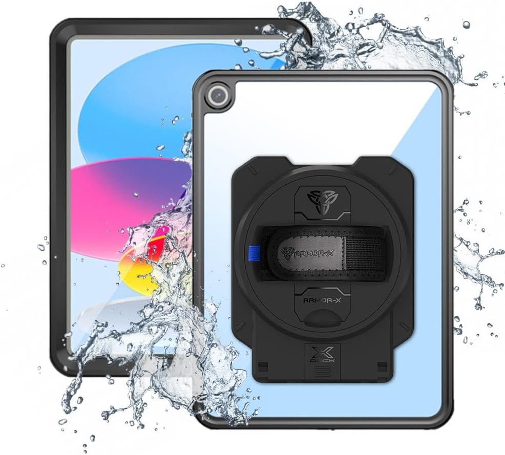 Waterproof Case For IPad  A16  11th Generation 11 Inch 2025, IPad 10th Generation 10 9 Inch 2022 Built In Screen Protector Stand Ip68 Waterproof Shockproof
