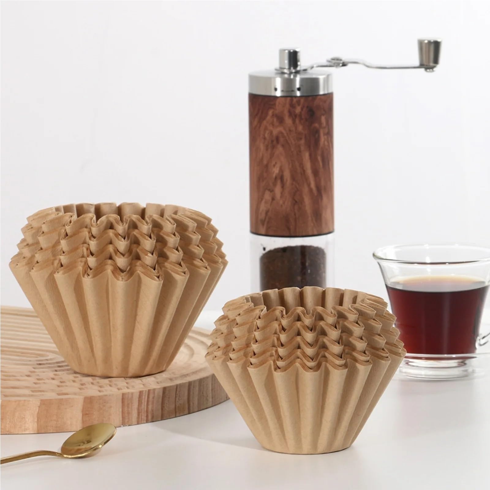 300 Stück Kaffeefilterpapier, geeignet als Ersatz for runde Kaffeefilterpapiere for Kaffeemaschinen Für Haushalt Wohnen