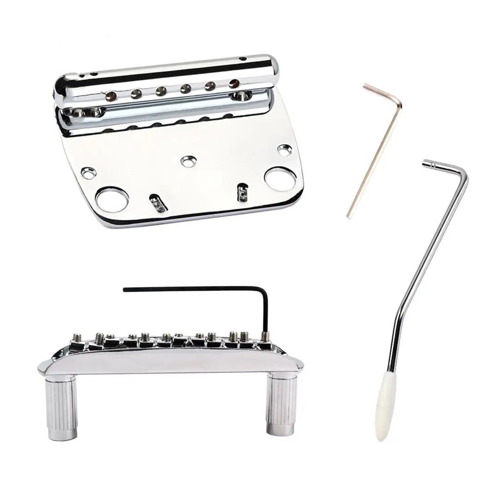 6 Strunowy Mostek Tremolo Do Gitary I Zestaw Końcówek Odpowiedni Do Części Zamiennych Do Instrumentów Mostek Gitarowy