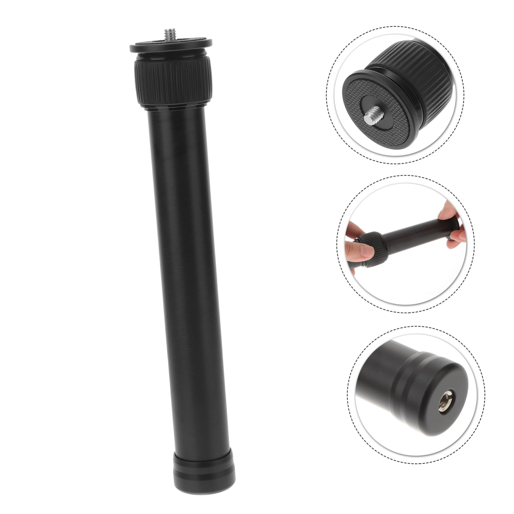 EXCEART Bras Extension pour Trépied Alliage Aluminium Perche pour Appareil Photo Tube Extension pour Stabilisateur De Cardan