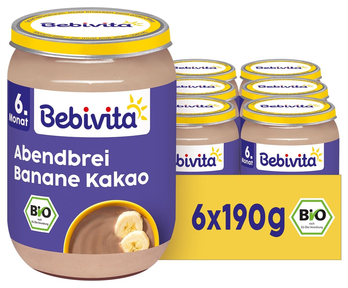 Bebivita Abendbrei Banane-Kakao, 190g 6er Pack (6x190g)