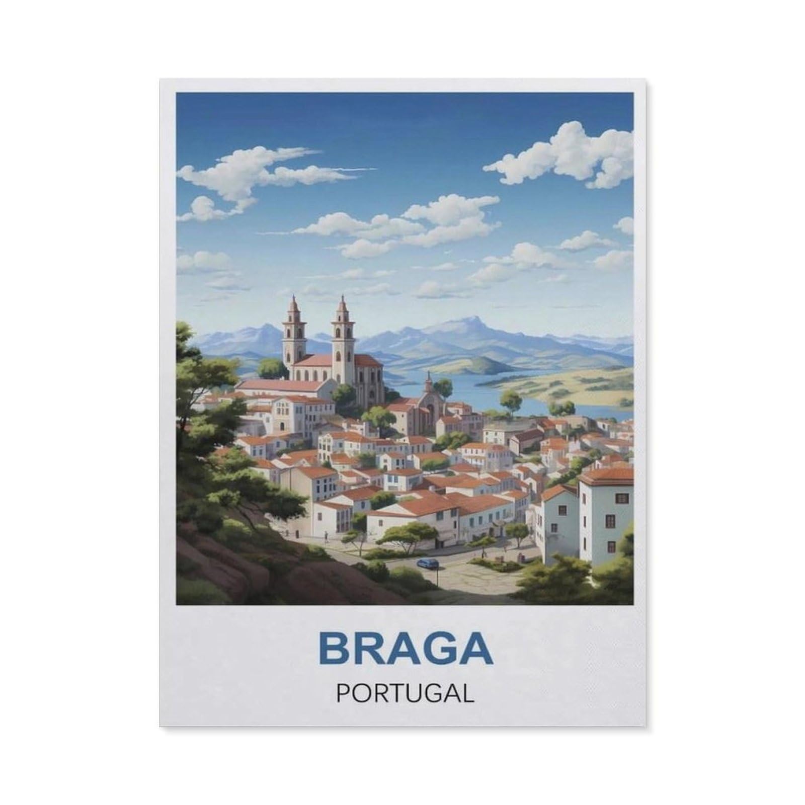 BEAYODKP DIY Diamond Art Kits，Braga Portugal（30x40cm）