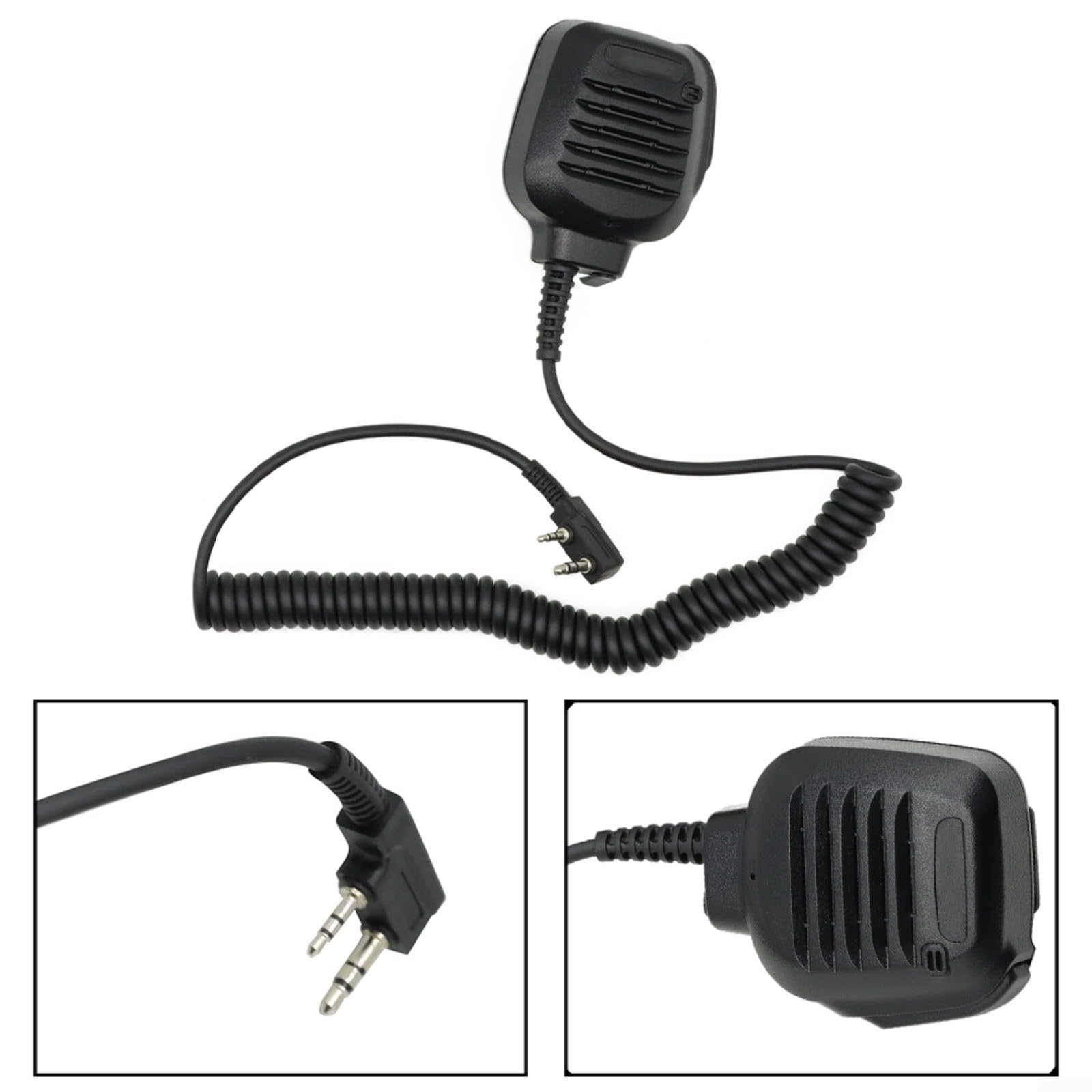 Kenwood KMC-45D Microfono altoparlante da spalla ABS per radio bidirezionali TK-270 TK-370 TK-431