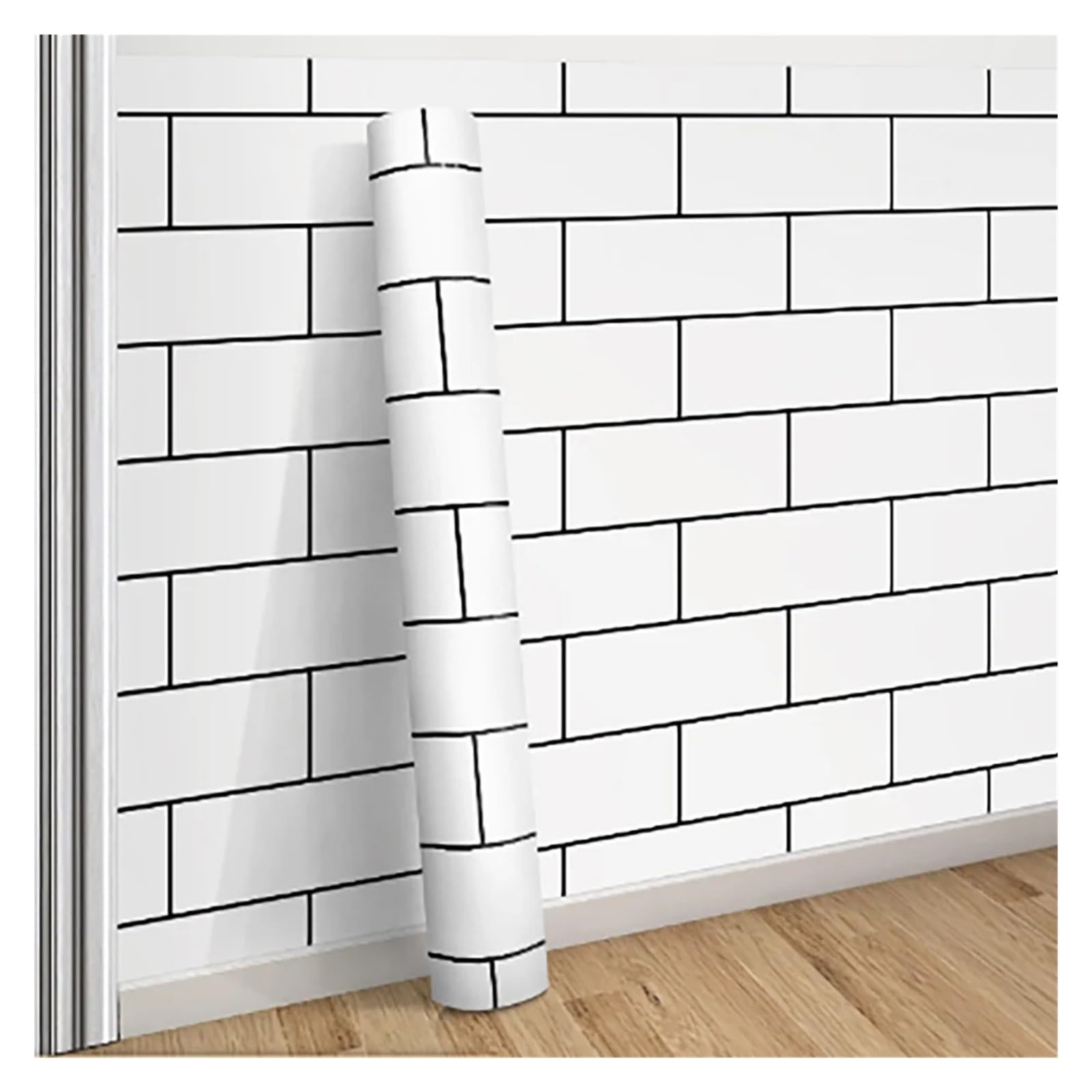 Aywtiun Size2 Oil Proof Waterproof Contact Paper 40Cm Decorative Waterproof Proof Modern Style Kitchen Living Room Background Self-Adhesive Wallpaper For Kitchen Worktop Fridge Splashback(,40Cmx10m)