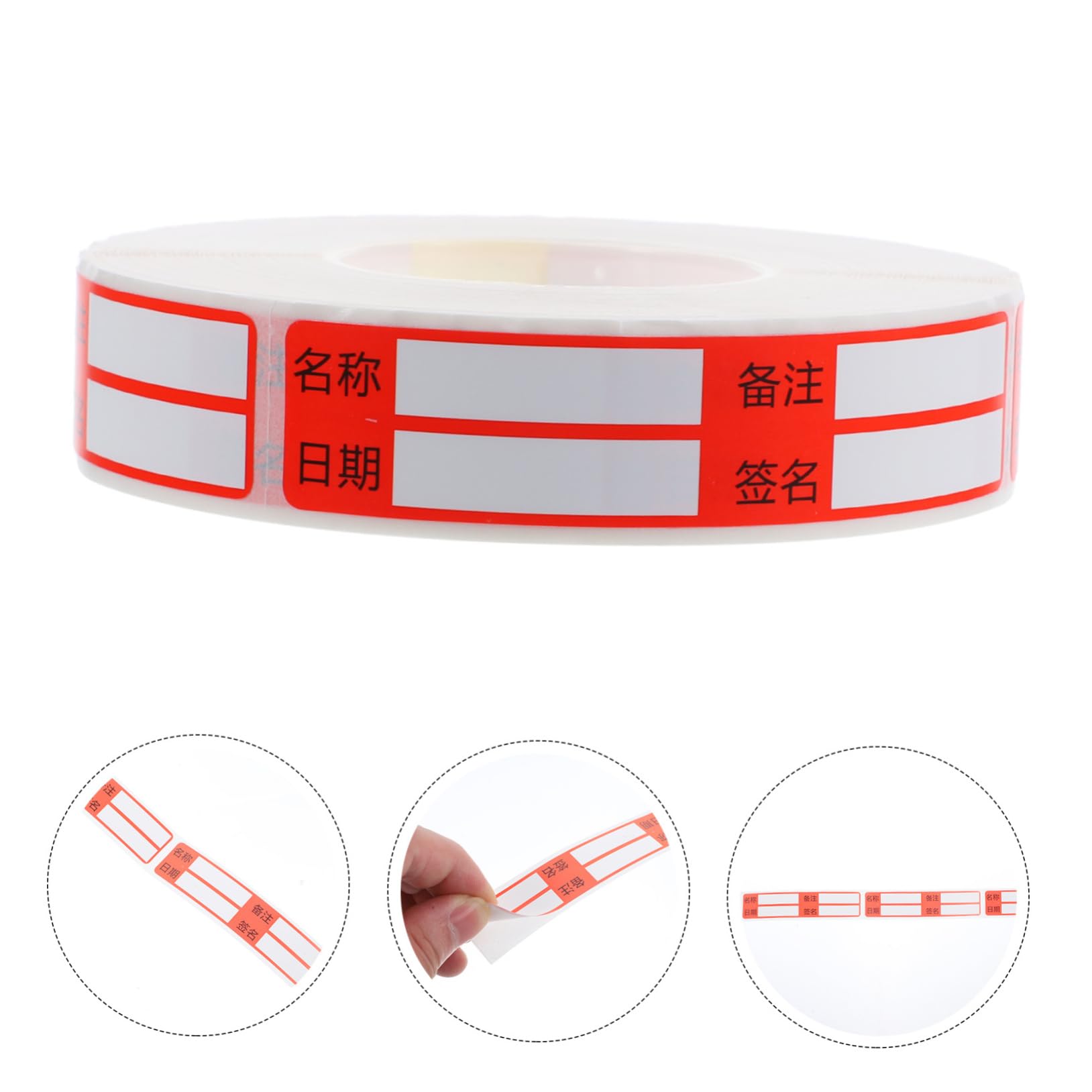 EXCEART 3 Rollos etiqueta autoadhesiva pegatinas etiquetas para tarros de mermelada alimento etiquetas grabables etiquetas adhesivas pequeña suministros de embalaje oficina Papel