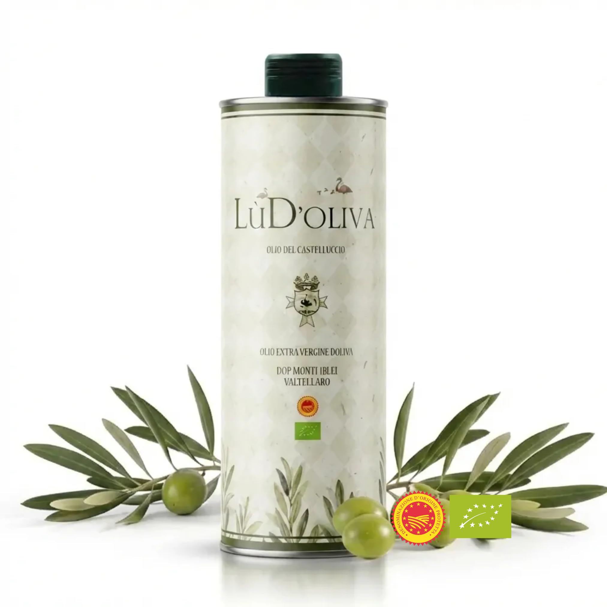 LùD'oliva Bio Olivenöl Extra Vergine Set: 3L + 750ml + 250ml Kanister | DOP Sizilien, Moresca & Biancolilla, Kaltgepresst | Italienische Feinkost