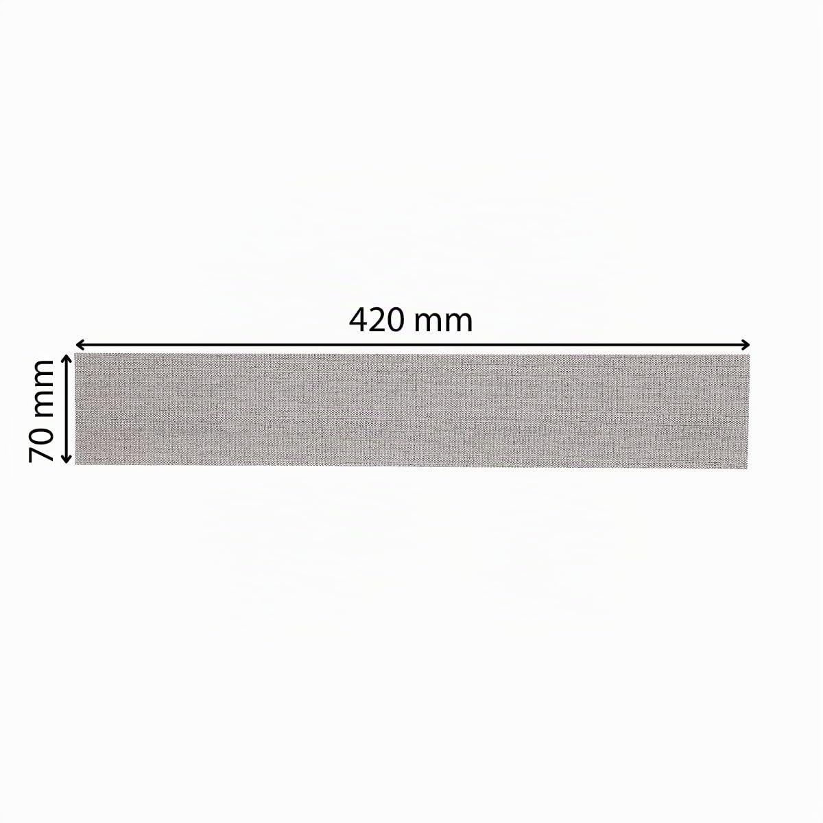 Mirka Abranet strisce abrasive 70x420 mm a strappo grana P80 50 pz | Rete abrasiva a strappo P80 ideale per levigare legno stucco vernice plastica compatibile con levigatrici Mirka