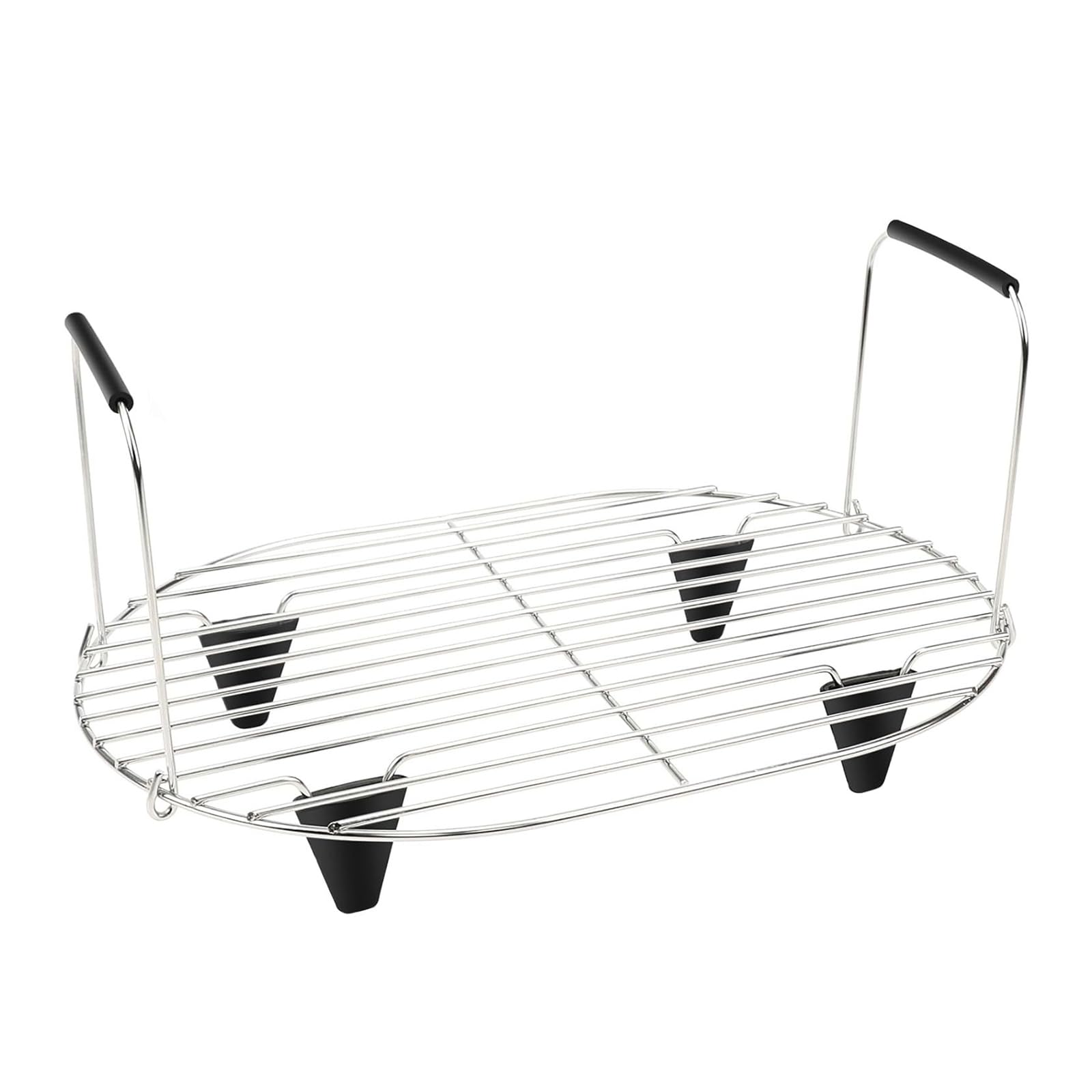 Msioytog And Roast Rack Stainless Steel Grilling Stand Slow Cooker Steaming Rack Cooking Accessories for 8.5 Quart MC1000 Multicooker