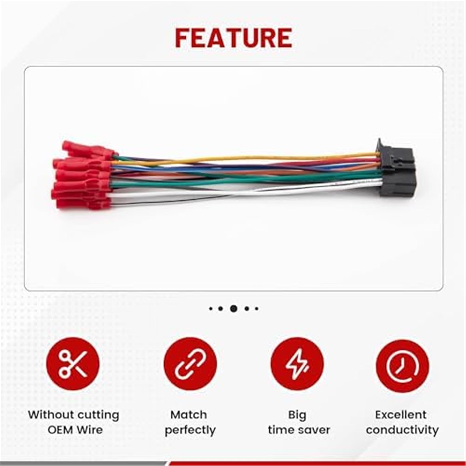 16-stykowa wiązka przewodów radia stereo, do radia Pioneer DEH AVH AVIC MVH FH SPH wZłącze Butt Kabel adaptera anteny samochodowej