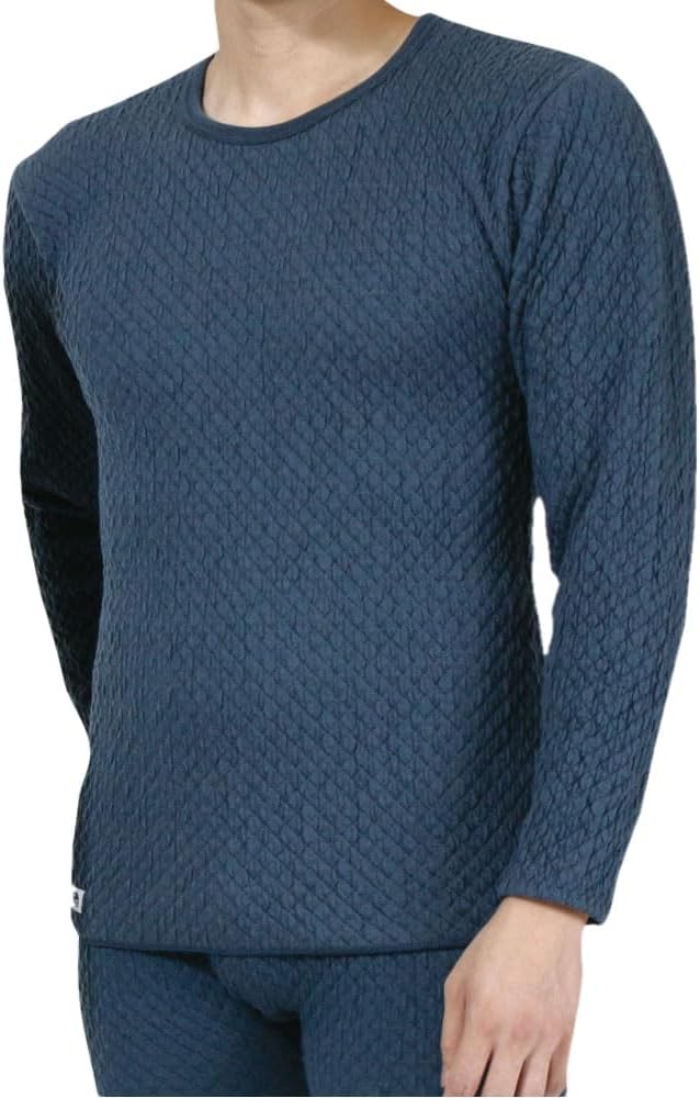 Amazon | ひだまり 健康肌着 チョモランマ サピウム 紳士用長袖丸首