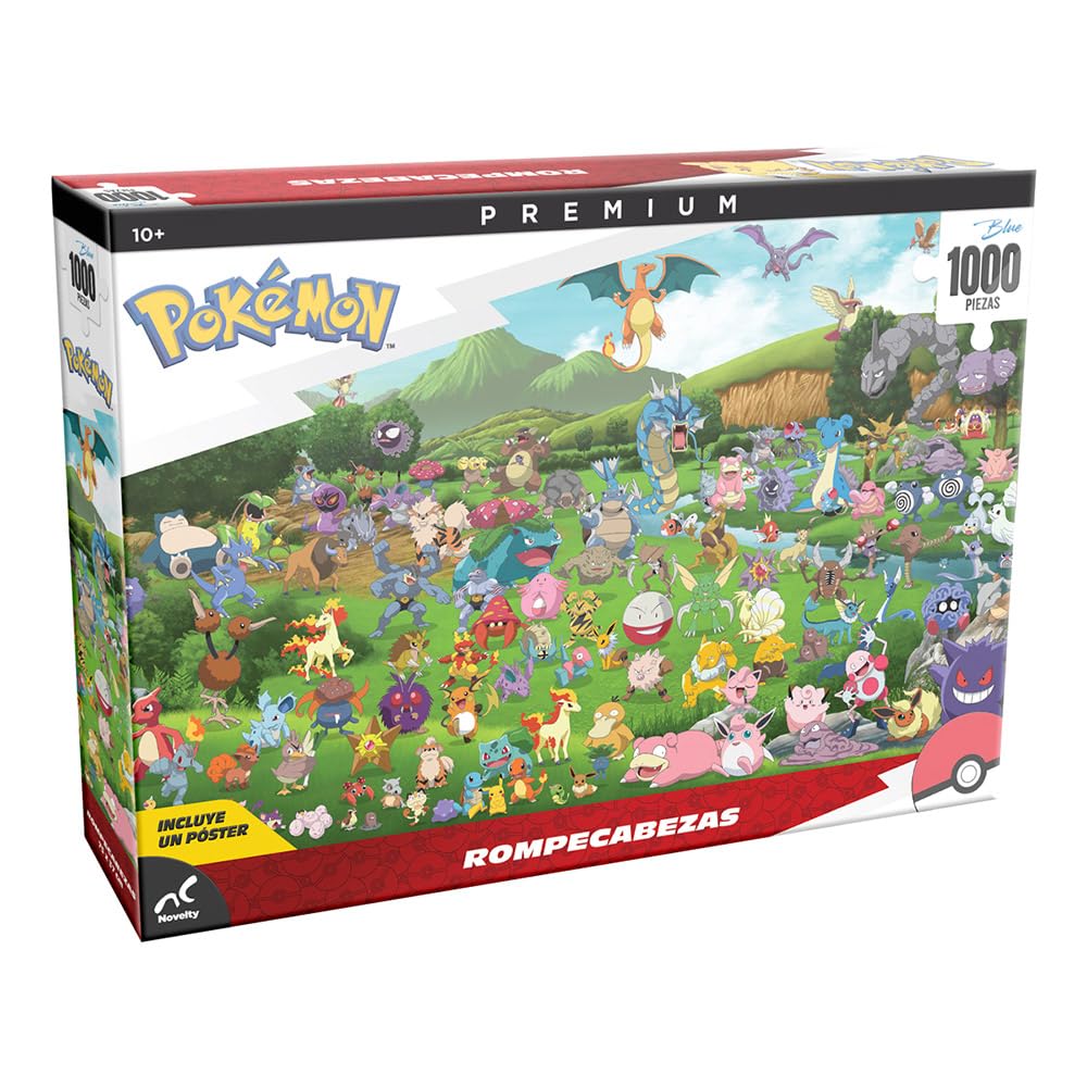 NOVELTY Corp - Rompecabezas Premium Pokemon 1000 Piezas : Amazon.com.mx