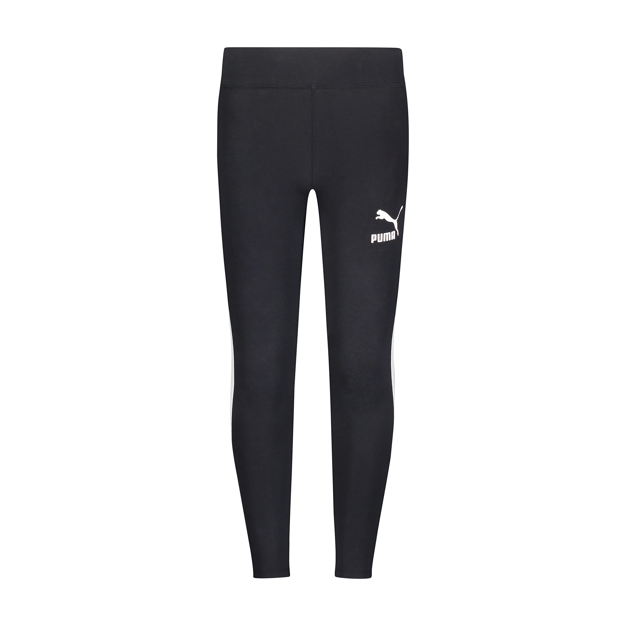 Puma Girls Core Logo Legging, Elastic Waistband, Soft &amp; Comfortable