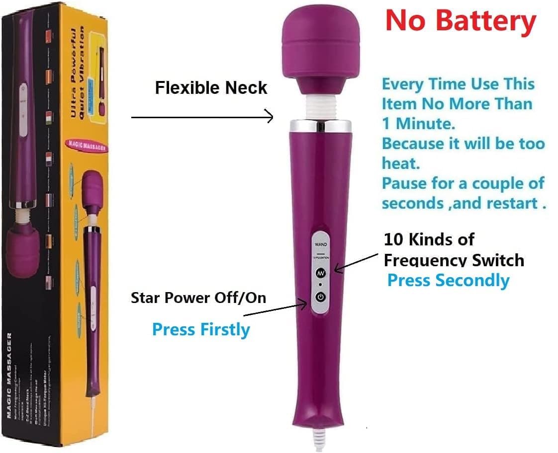 Amazon.com: Gajoin Vibrating Massager Powerful Handheld Electric Back for  Sports Recovery Muscle Aches Body Pain Shoulder Foot Purple Big and Small  Massage Tool : Health & Household