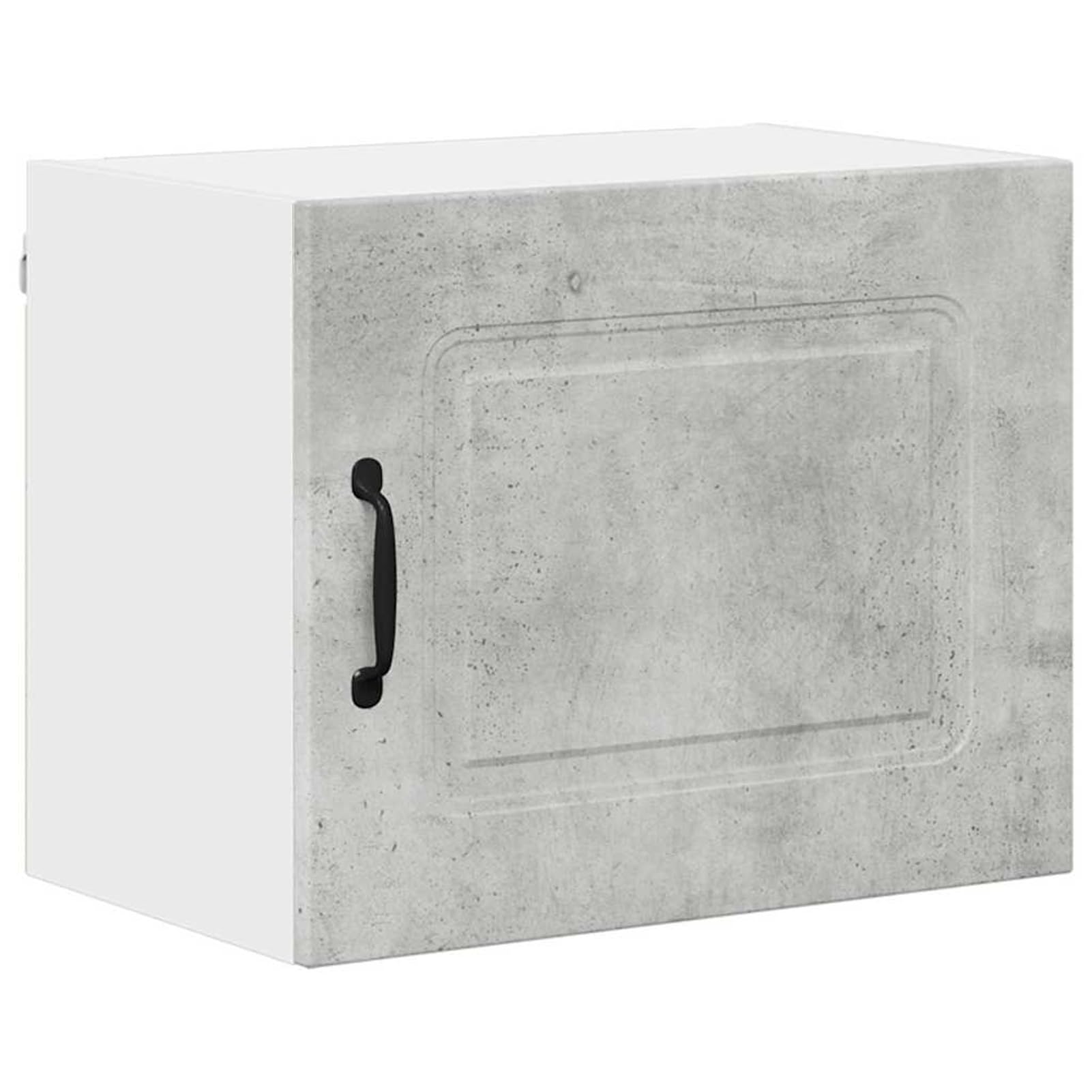 Homgoday Weiße Wandküche mit Regalbrettern & Metallgriffen - Stauraum für Küche & Gewürze Model884540