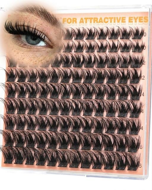 Wispy Lash Clusters Fluffy Natural Eyelash Clusters CD Curl