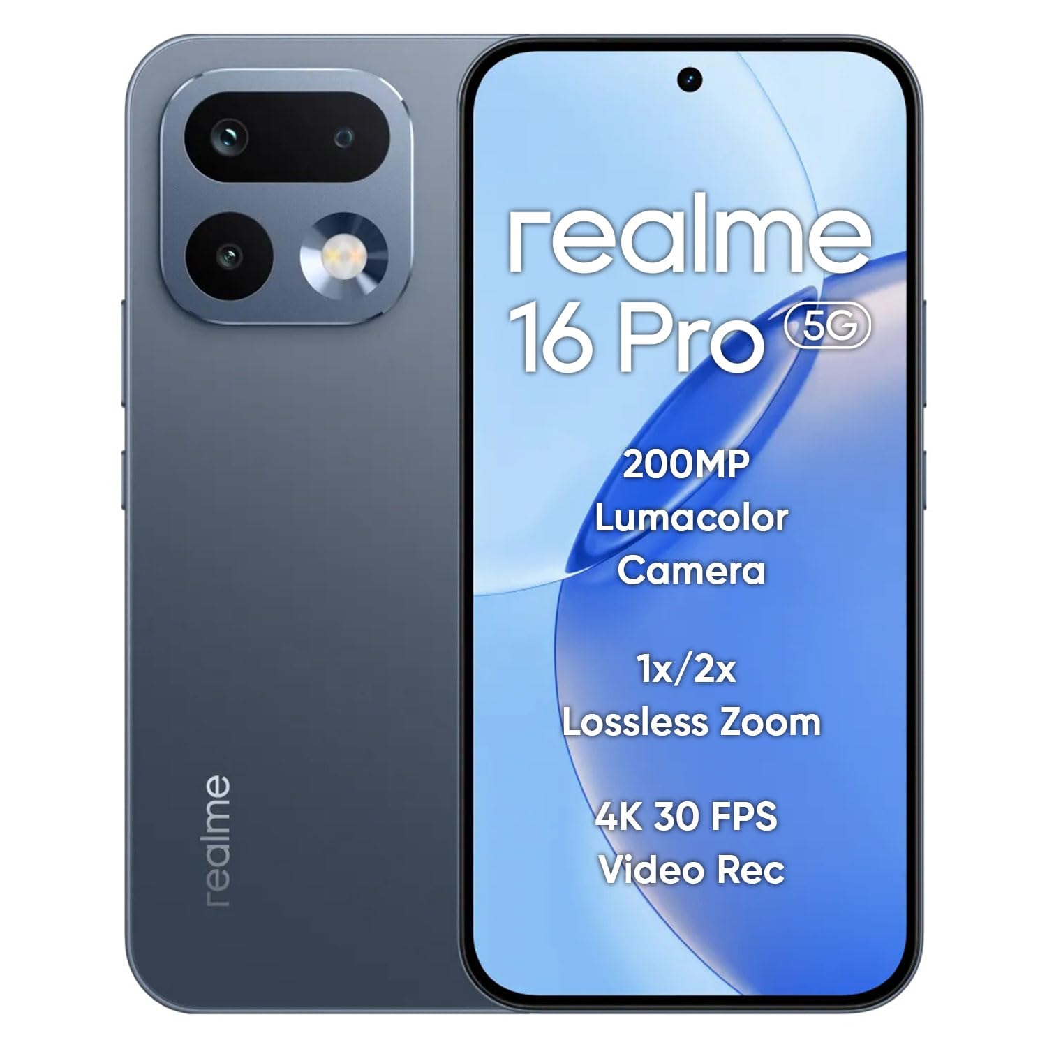 realme 16 Pro 5G Smartphone 12+256GB, 144Hz AMOLED Display, 7000mAh Battery, 80W SuperVOOC, 200MP Primary Camera 50MP Front Camera, MediaTek 7300-Max Processor, IP69, Pebble Grey-image-19