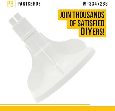 WP3347288 Washer Agitator Base for Whirlpool Roper Inglis AP6008022 3347288 | Also for Estate, Replaces PS11741151 3348245 3352107 519233