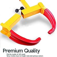 Vista 2 de Zone Tech cepo de seguridad protector para llantas, seguro de ruedas antirrobo premium, resistente y de excelente calidad