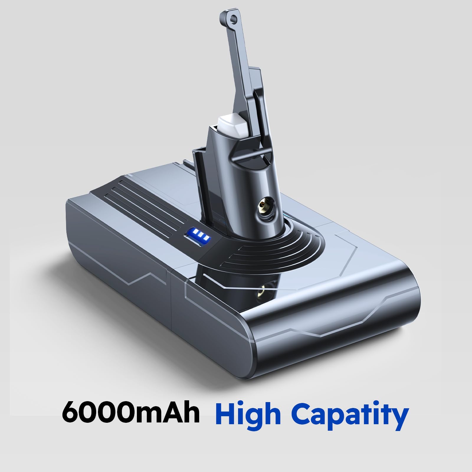 Bateria para Dyson V8, 6000mAh Batería Compatible con Dyson V8 SV10 Absolute Animal Plus Motorhead Fluffy Original Aspiradora