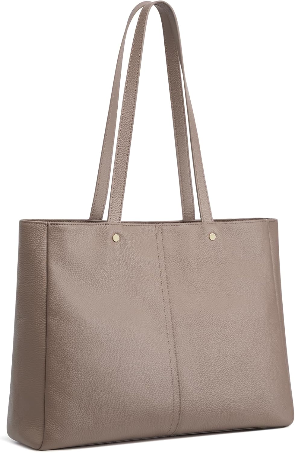 Kattee Women’s Soft Leather Work Tote Shoulder Bag,Large Capacity Designer Satchel Handbags with Luggage Sleeve - Image 8