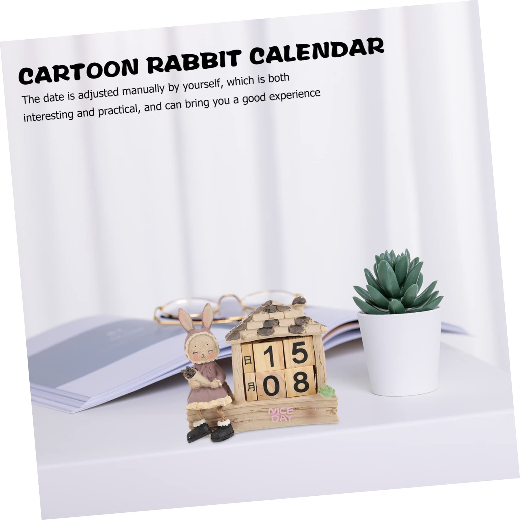4 pezzi Calendario Decorazioni per la tavola di nozze Blocchi di data in legno Blocchi per il conto alla rovescia Decorazioni per il tavolo di Natale Decorazioni in legno Decorazioni per la tavola da