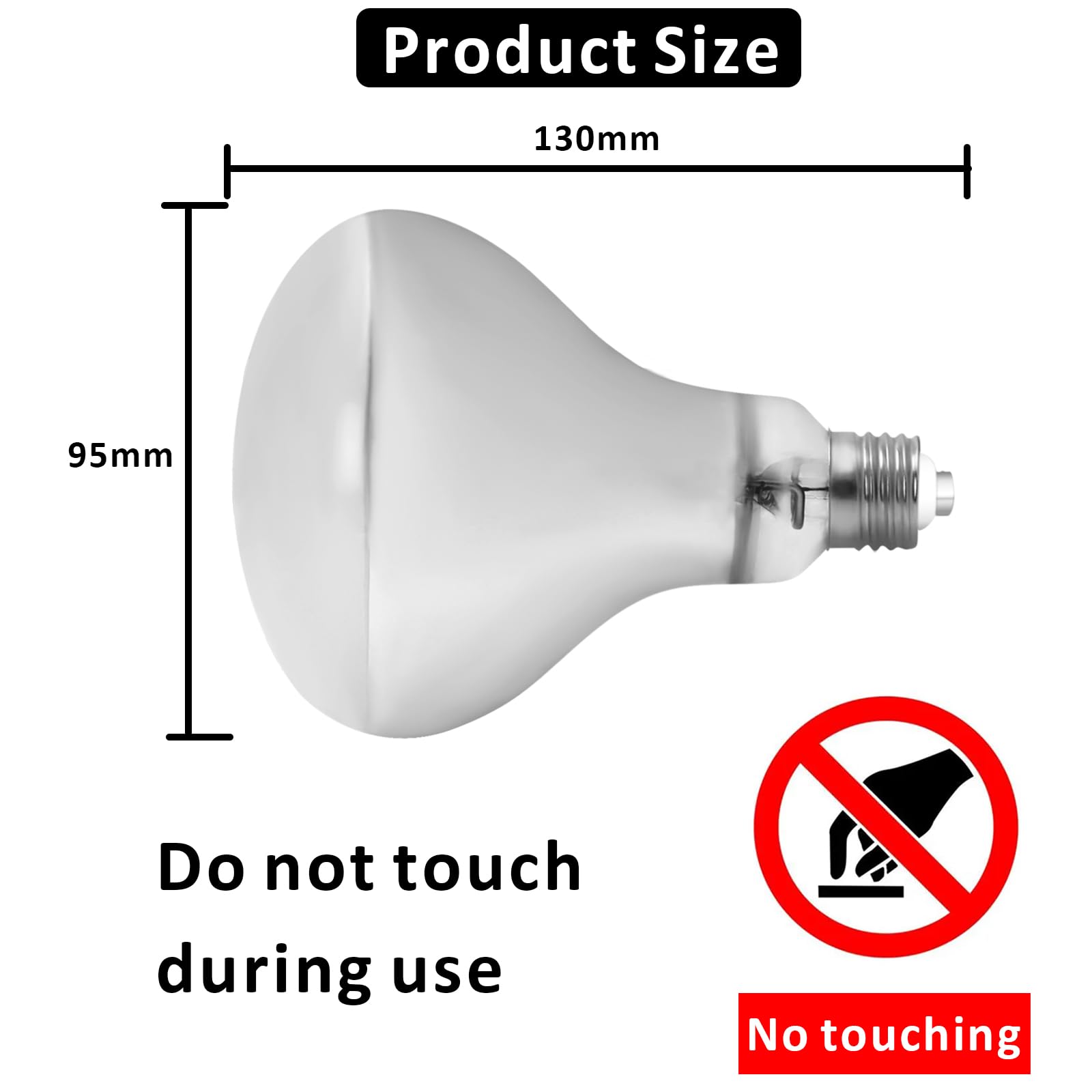 AIICIOO Lampada Termica UVA UVB E27 Luce Solare UV per Terrario - Diurna per Rettili, Tartarughe, Serpenti, Pogone, Lucertole 80W