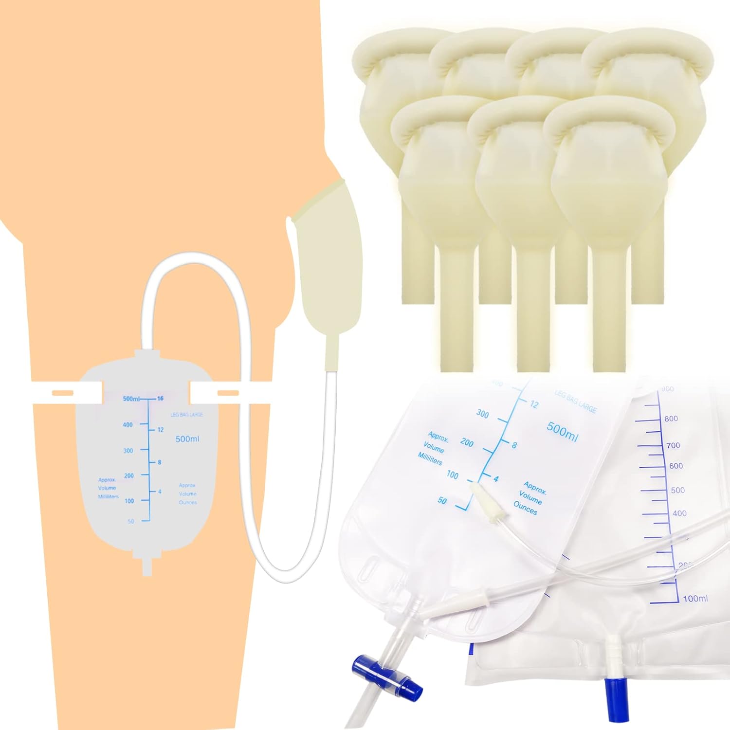 latex condom catheter external selfsealing set, 1 premium