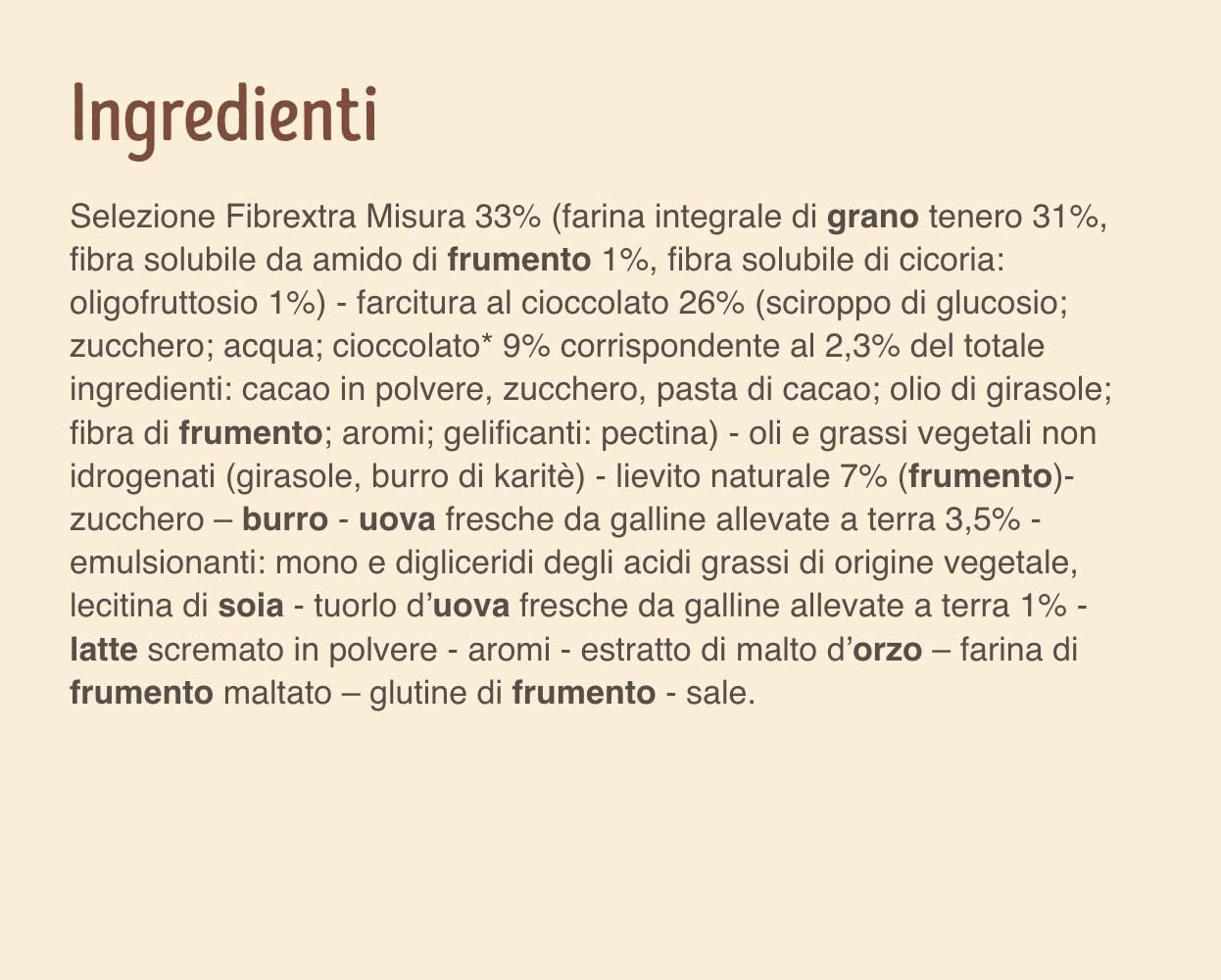 12 croissants de chocolate Misura Cornetti Fibrextra Cioccolato, 100% harina integral de 300 g + Polpa italiana Gourmet 400 g