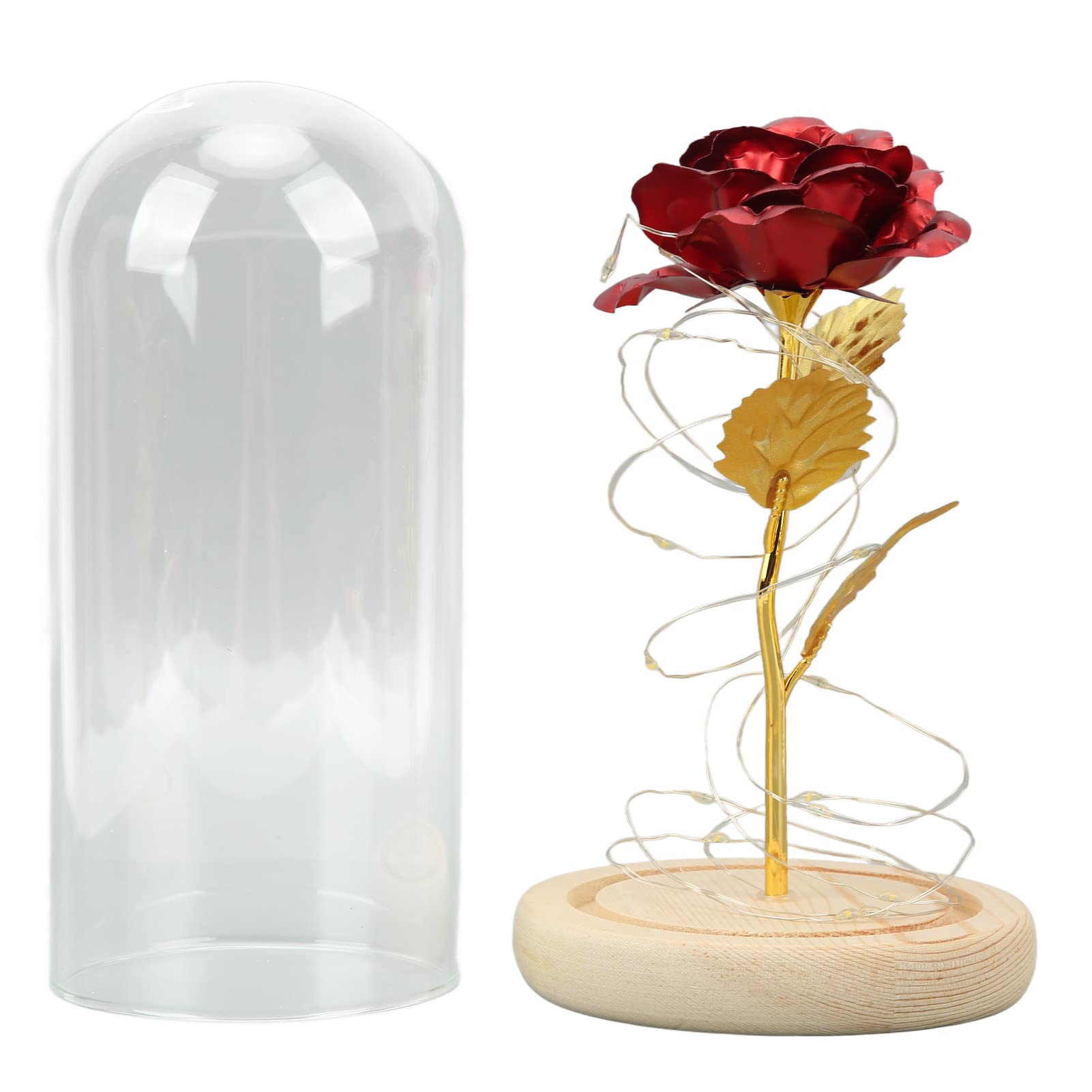 【希少・非売品・当選品・新品】ガラスドーム ランプ 永遠の薔薇 美女と野獣 Amazon.co.jp: 美女と野獣のバラ、ガラスドームの永遠のバラ、幸運の