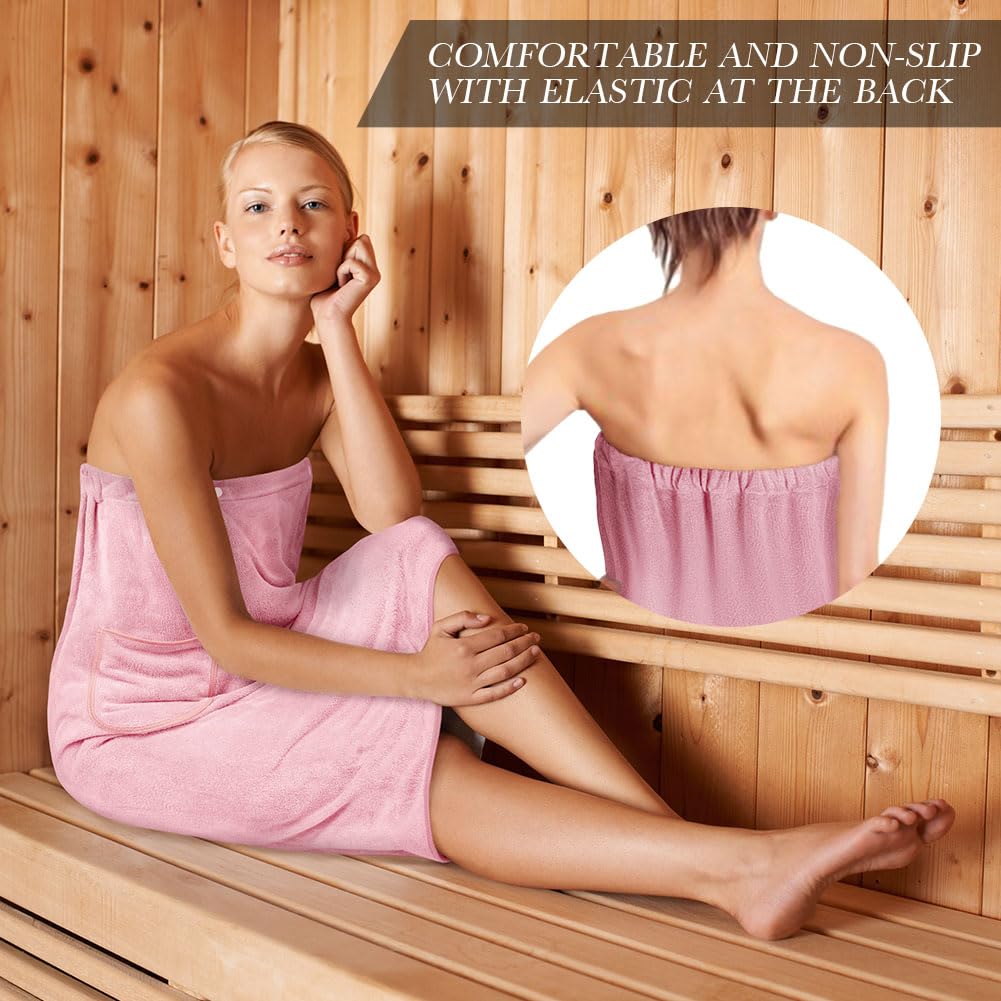 Toalla de Sauna Mujer 80cmx140cm Ajustable Aomig Vestido de Baño Grande Sauna Ducha