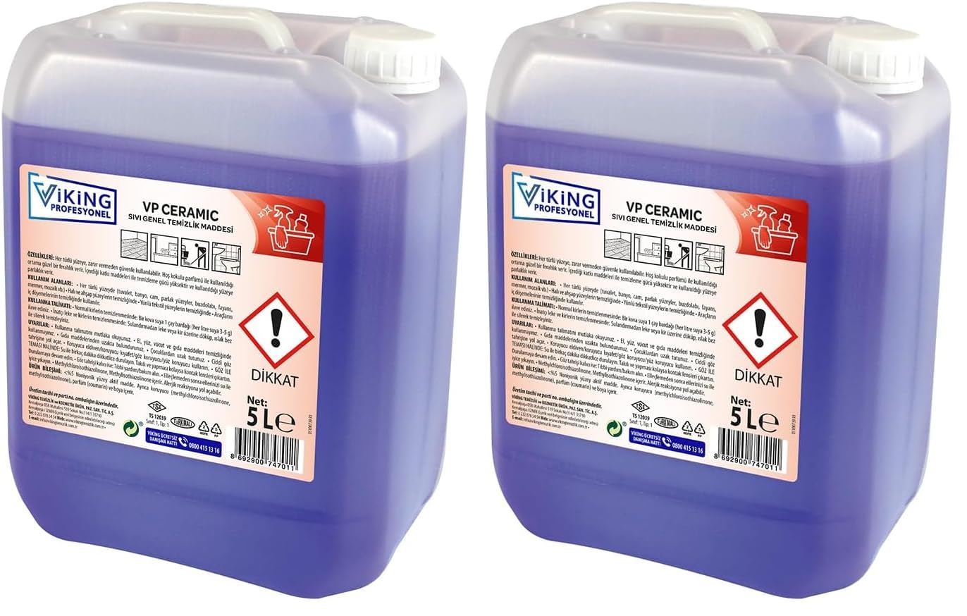 Viking VP Ceramic Sıvı Genel Temizlik Maddesi (Kıvamlı) 5 L (2 paketi)