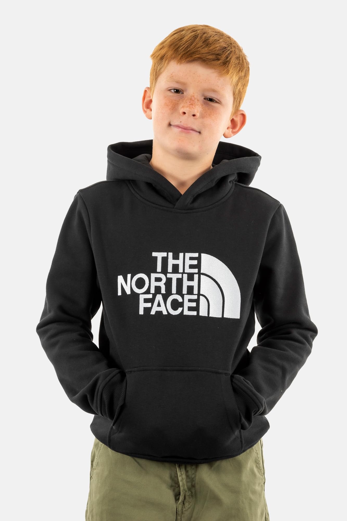 THE NORTH FACE Felpa da Ragazzo con Cappuccio Drew Peak Nera Codice NF0A89HHJK3