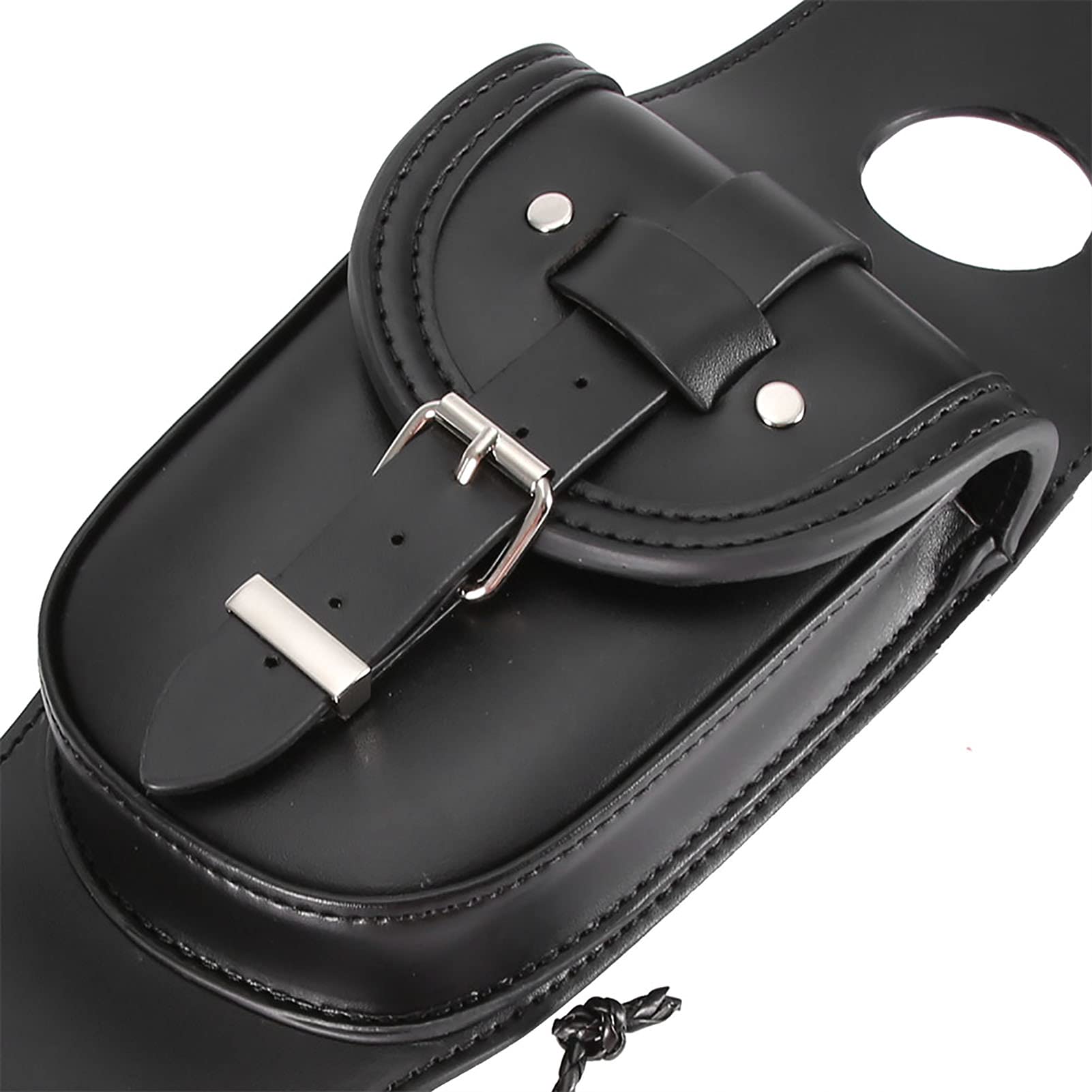 Borsa serbatoio in pelle universale per moto in pelle nera PU Pannello di copertura per serbatoio carburante con borsa a
