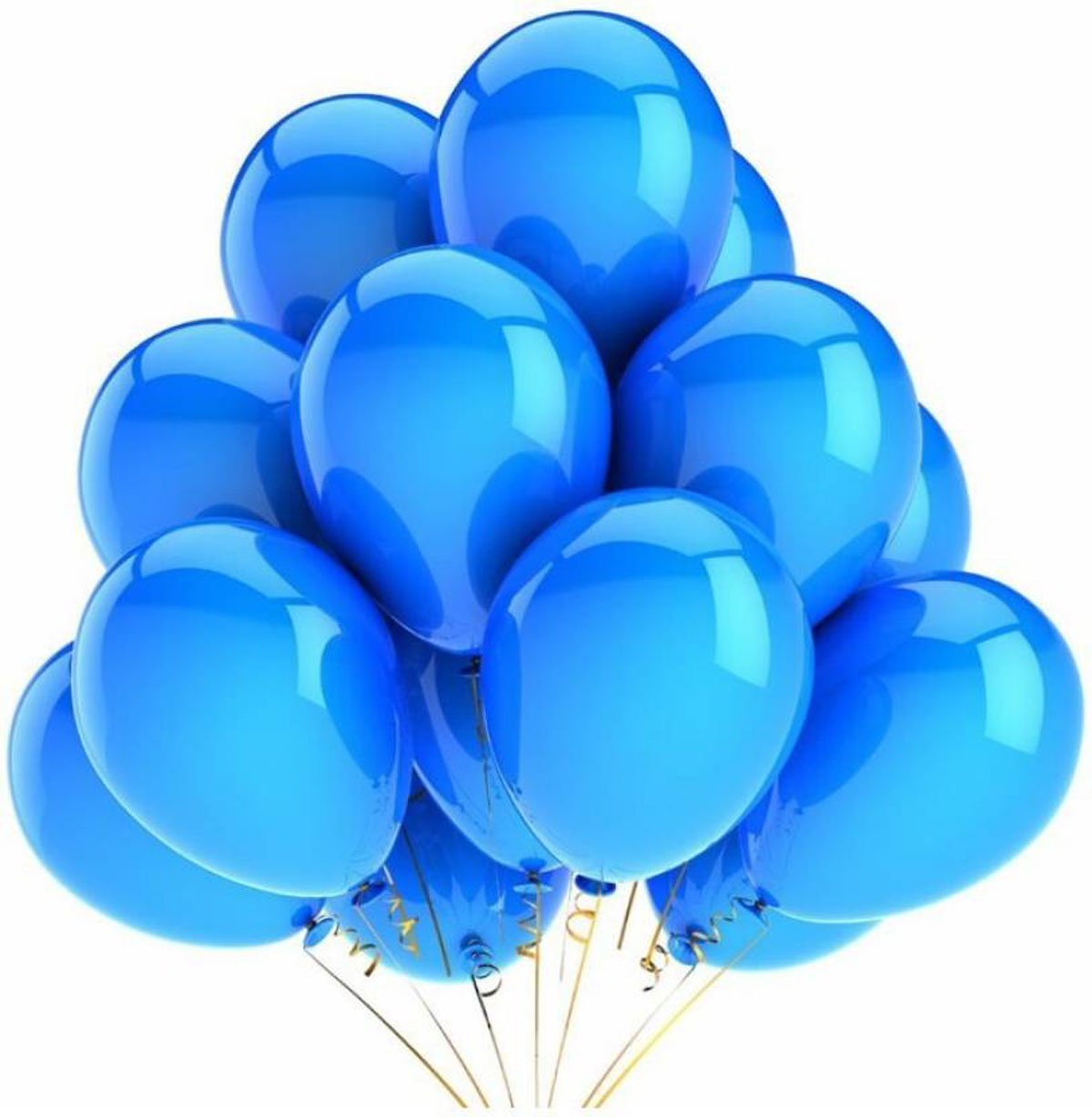 YNS Crafts Stock ®Metallic Premium Party & Celebration Blue Balloon- Pack of 50