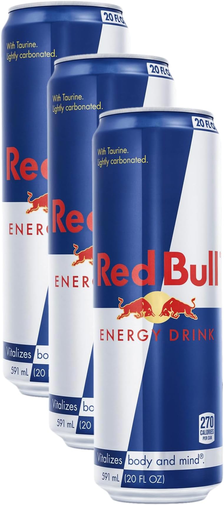 Red Bull Energy Drink, 20 Fl. Oz. (Pack of 3)