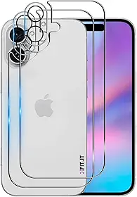 Kit Película 5d Ceramica para iPhone 16 + Película Traseira + Película Camera (iPhone 16)