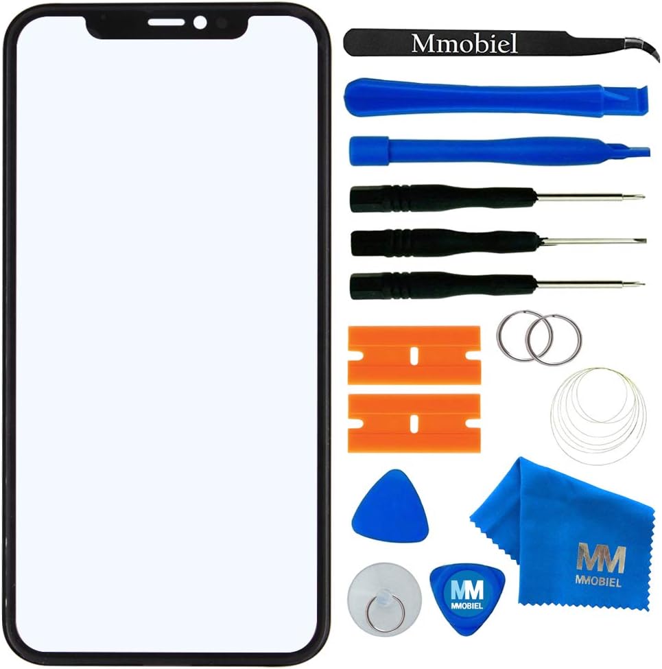 MMOBIEL Front Glass Repair Kit Compatible with iPhone 11-6.1 inch 2019 - Lens Screen Replacement Repair Kit - Incl. Toolkit - Black