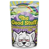 The Good Stuff Premium Loose-Cut Catnip – North American Grown, Potent & Fresh – All-Natural Cat Treat for Play, Zoomies & Purrrrrs - Stay-Fresh Resealable Pouch (1 1/2 Cups - 1.5 oz)