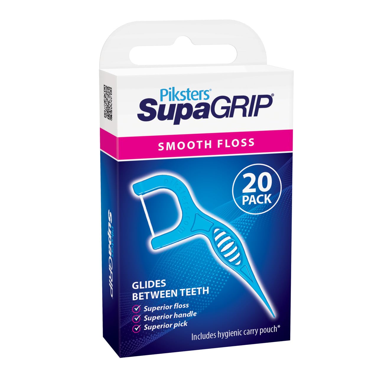 PikstersMonofilament Supagrip Flosser and Toothpick, Pack of 20