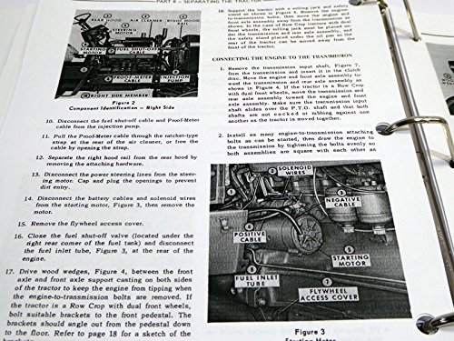 Instructions and diagrams for connecting Ford Tractor engine to transmission and starting motor
