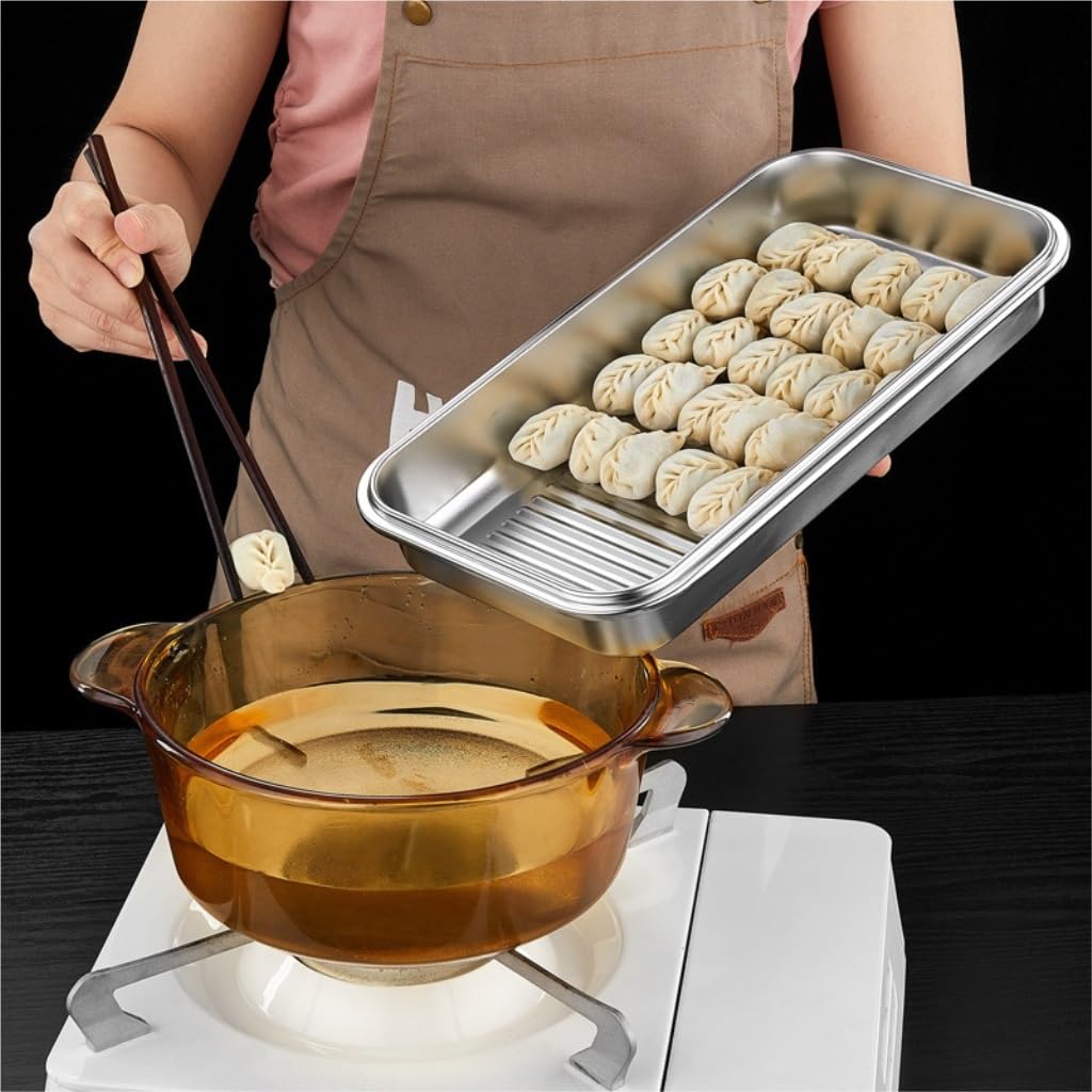 Contenitori Ermetici per Alimenti Scatola for la conservazione della freschezza in acciaio inossidabile Scatola for gnocchi congelati Scatola for frutta semplice for frigorifero Scatola di immagazzina