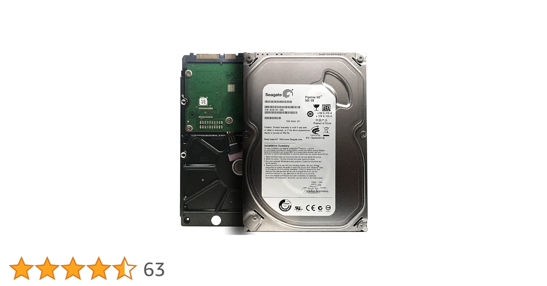Seagate 3.5インチHDD(SerialATA)/容量:500GB/回転数:5900rpm/キャッシュ:8MB ST3500312CS 　シーゲート 2mvetro Seagate 3.5インチHDD(SerialATA)/容量:500GB/回転数:5900rpm