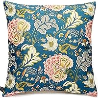 Amazon.co.jp: Kuai クッションカバー 60×60cm レトロフラワー
