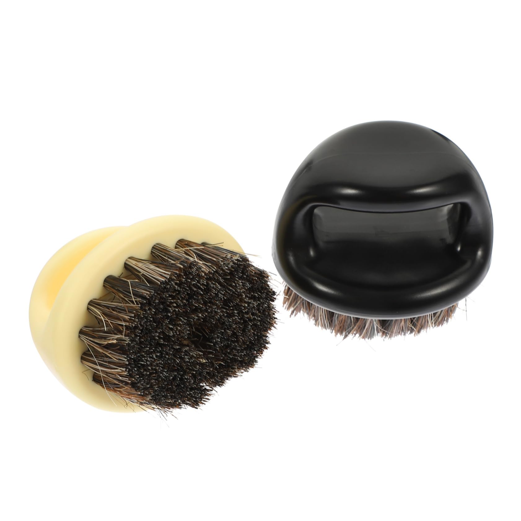 CALLARON 2Pcs Beard Cleaning Brush Multi Functional Hair Removal Brush for Men Ergonomic Design for Barber Shops Home Use Durable Bristle Comb for Grooming Beards Mustaches