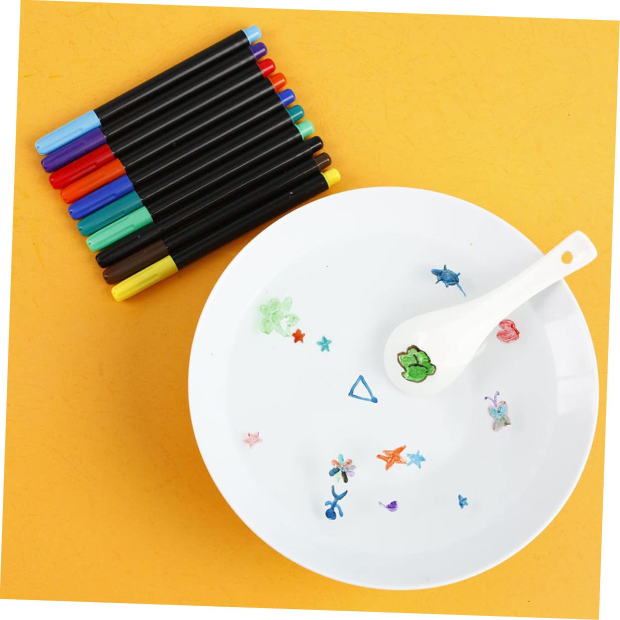 SEWACC 40stücke Wasser-malstifte Für Junge Mädchen Kreative Wasserfarben Für Whiteboard Und Auswaschbare Leichte Und Handliche Malutensilien Für Zeichnen Und Schreiben