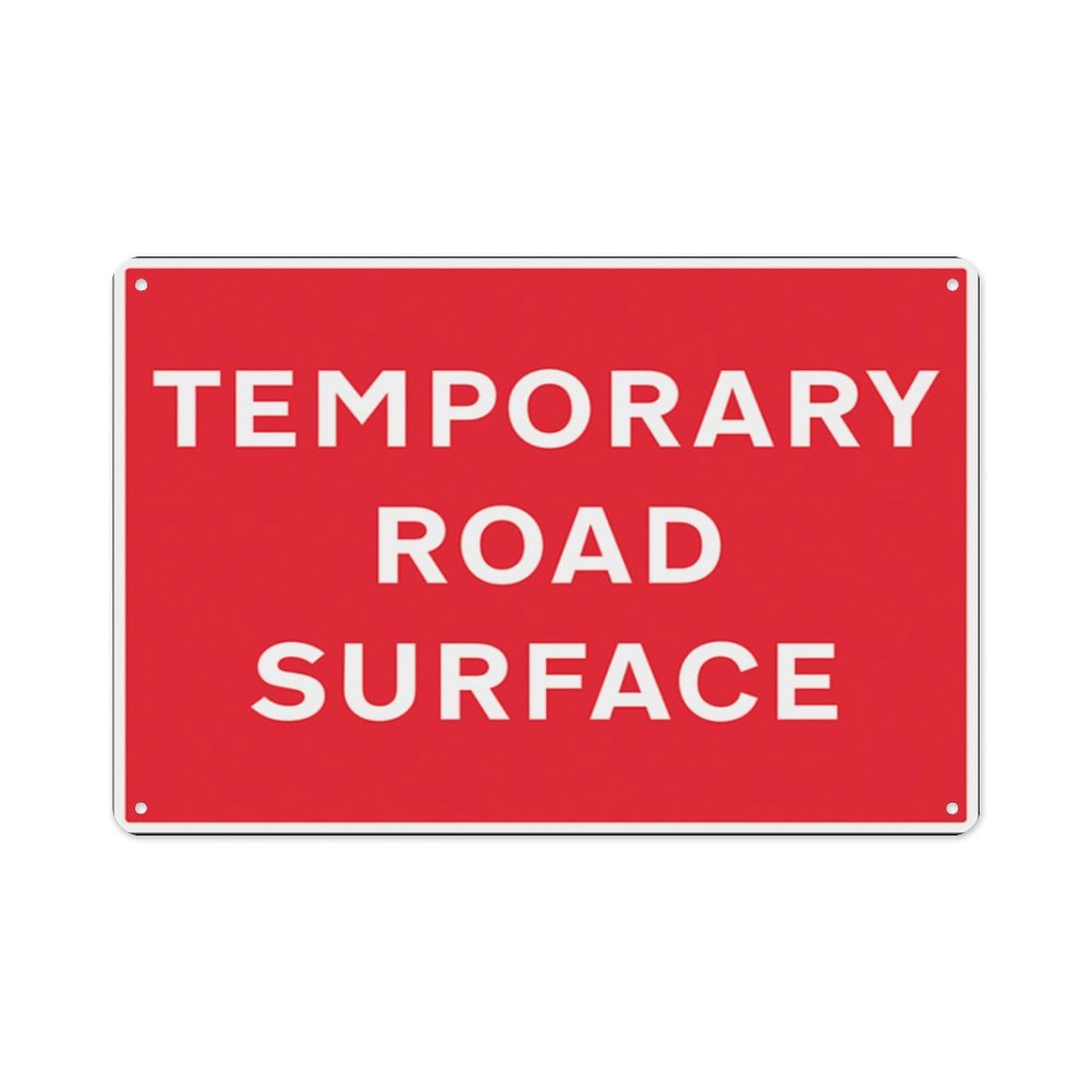 peiyeety Temporary Road Surface Aluminum Tin Warning Signs For Home Outdoor Garden 12X16 Inches