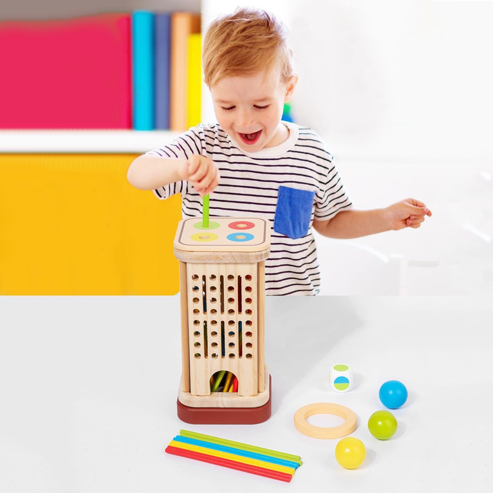Ensemble de Jeu de Planchettes en Bois,Jeu De Plateau À Bâtonnets Colorés En Bois | Formation aux Compétences Motrices Fines à la Pensée Logique et à la Patience Jouet Interactif Ensemble de Jeu de Planchettes en Bois,Jeu De Plateau À Bâtonnets Colorés En Bois | Formation aux Compétences Motrices Fines à la Pensée Logique et à la Patience Jouet Interactif